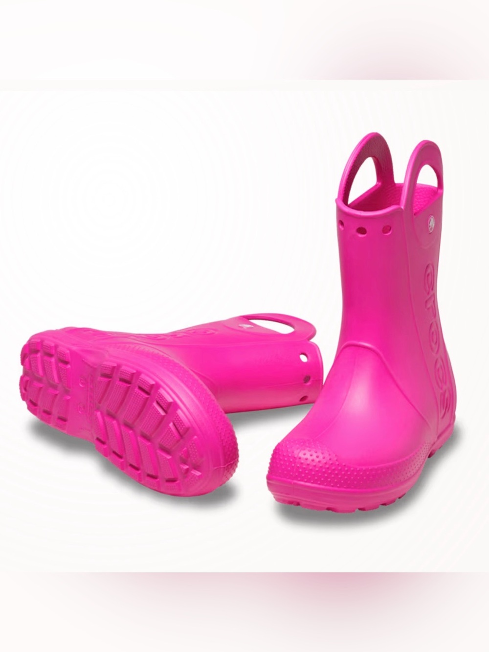 Crocs Kidsâ Handle It Rain Boot Pink Crush Waterproof